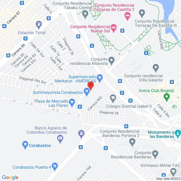 Mapa de Merkacol Jbm S.A.S.