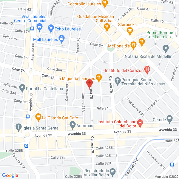 Map of Mesa Leal Luis Horacio