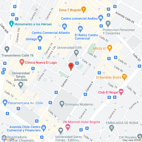 Mapa de Meta 4 Andina Ltda.