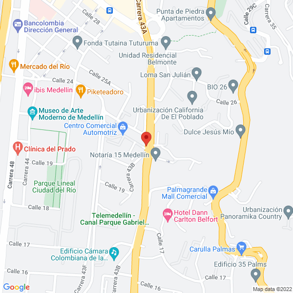 Map of Latitud Zero