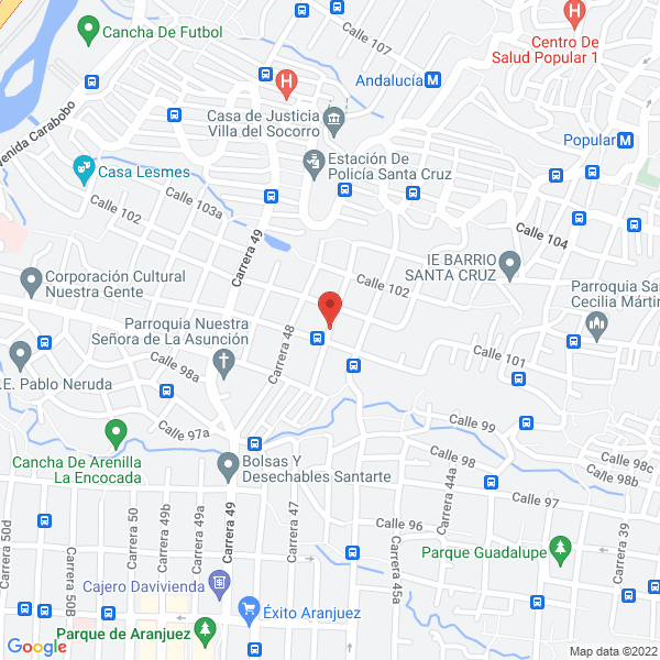 Map of Lava Express Medellín