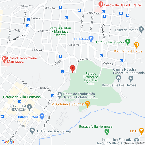 Map of Lavados Mafe