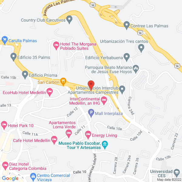 Map of Lavandería Intercontinental