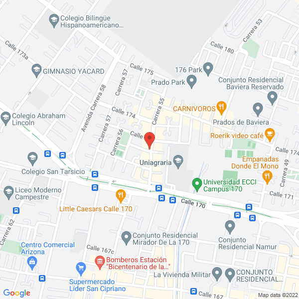 Mapa de Lavaseco Perclotex Ltda.