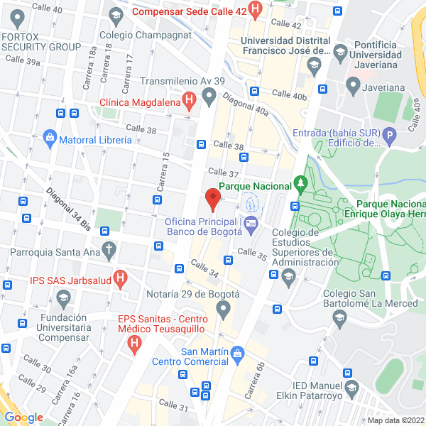 Mapa de Lawyers International S.A.S.