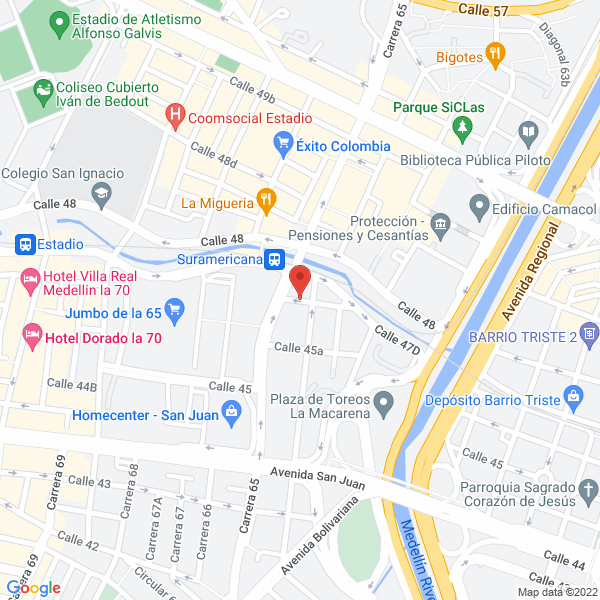 Map of Metrocintas
