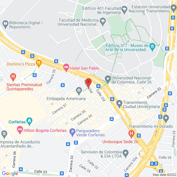 Mapa de Metropolitan Express Ltda.