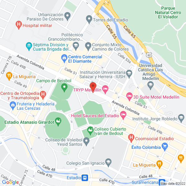 Map of Liga Antioqueña De Fútbol