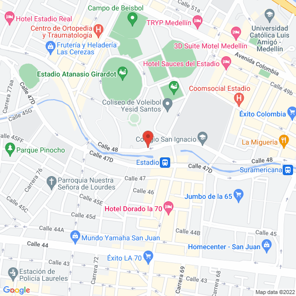 Map of Liga Antioqueña De Judo