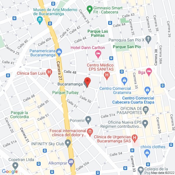 Map of Ana Sofia Morales Gandur