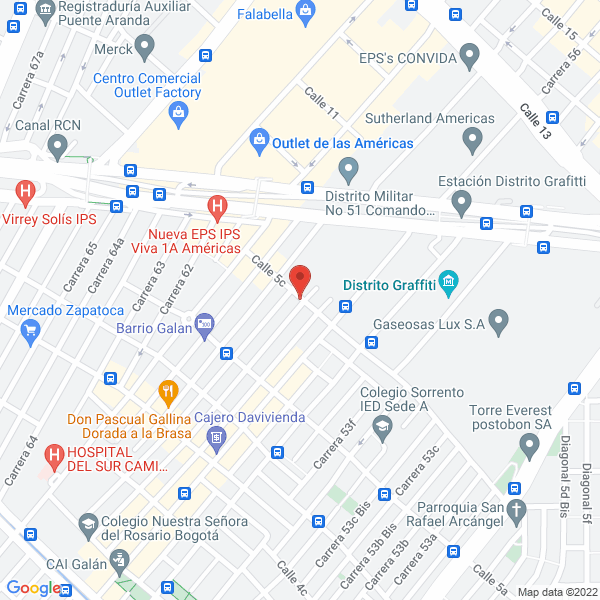 Mapa de Litoformas Y Rollos S.A.S.