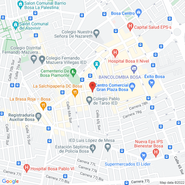 Mapa de Liceo San Pablo De Bosa