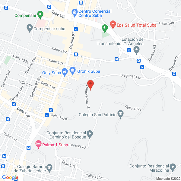 Mapa de Jardín Infantil Mi Dulce Encuentro