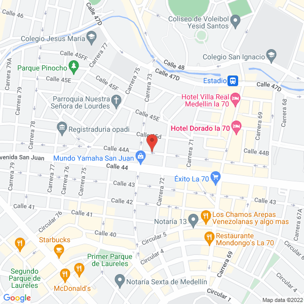 Map of Jardín Infantil Mi Mágico Mundo