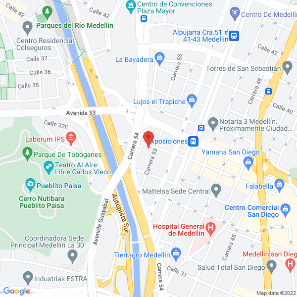 Map of Jardín Infantil Mis Canguritos