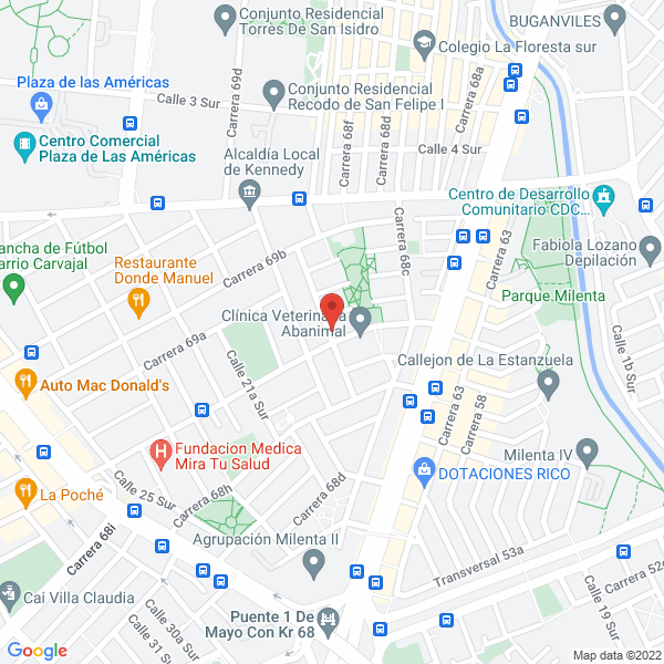 Mapa de Jardín Infantil Y Guardería Yuyú