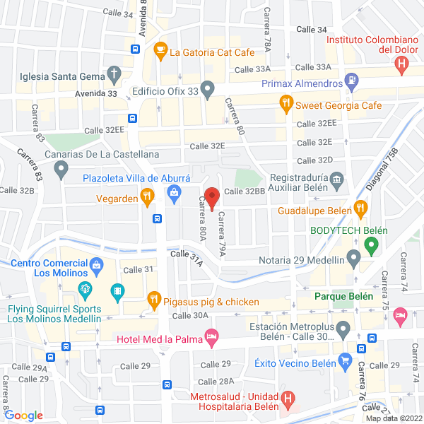 Map of Los Castores Constructores Ltda