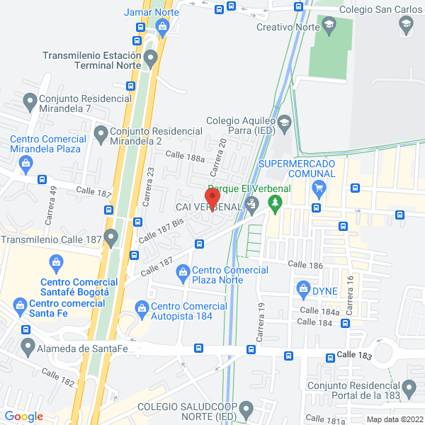 Mapa de M Y T Mejia Tejada Consultores Ltda.