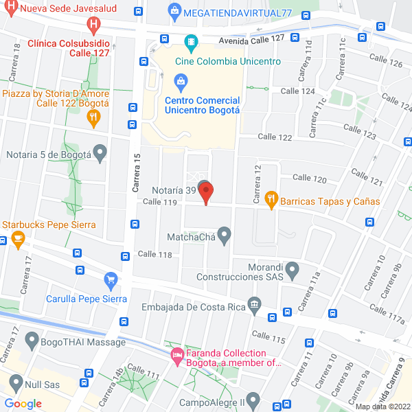 Mapa de Manejos Comerciales Ltda.