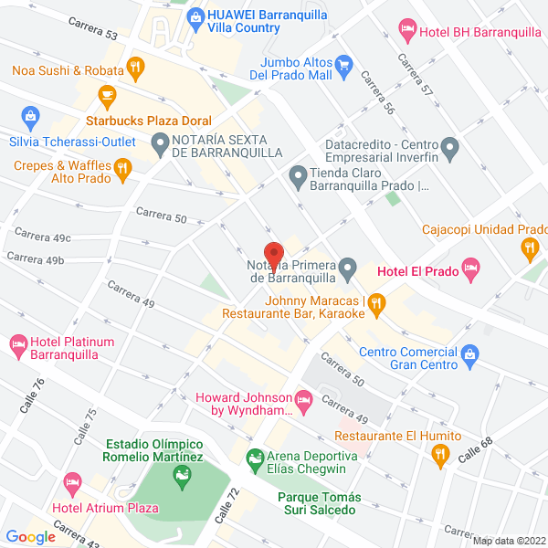 Map of Mantenemos Ltda