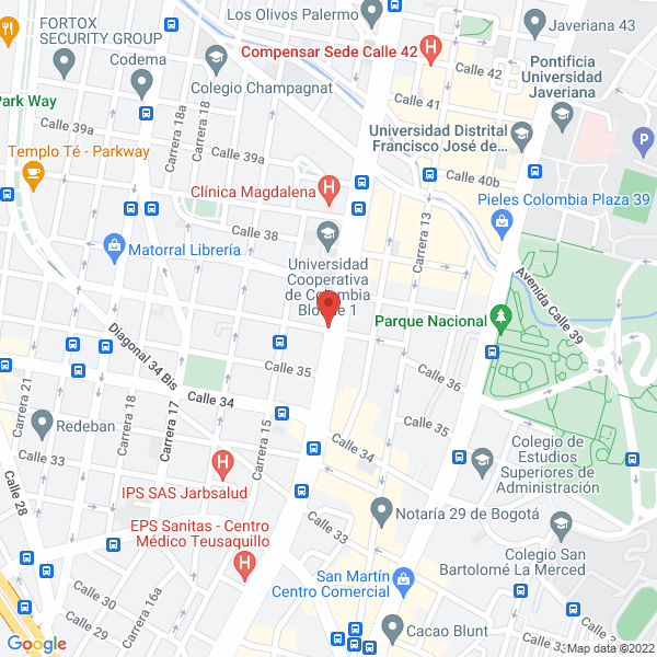 Mapa de Partido Liberal Colombiano