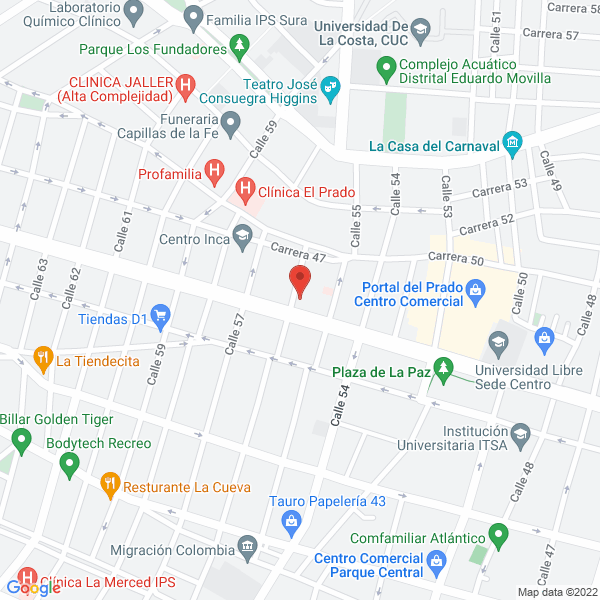 Map of Pastel De Oro