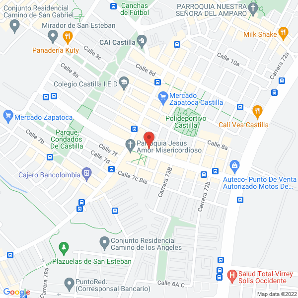 Mapa de Pastelería Alcalá S.A.S.
