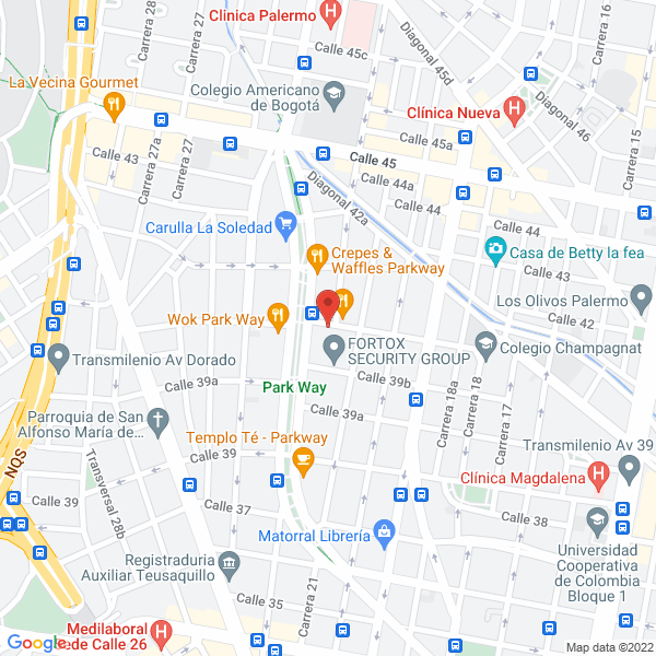 Mapa de Pastelería Arlequín Ltda.