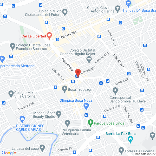 Mapa de Rapitiendas El Dorado P N C