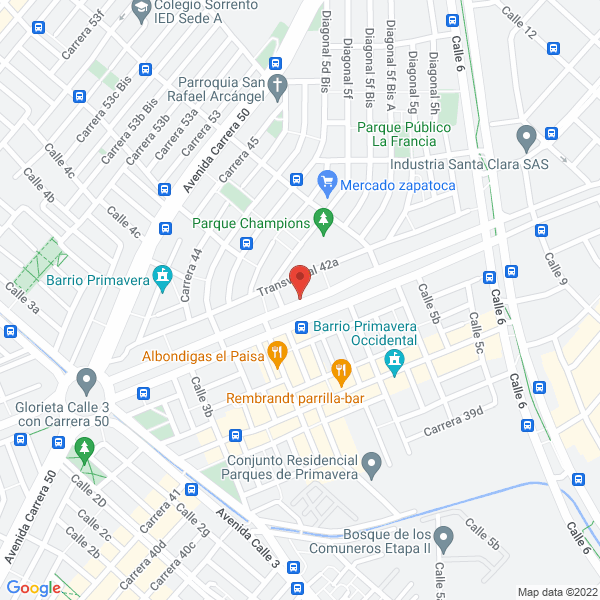 Mapa de Prodimco S.A.S.