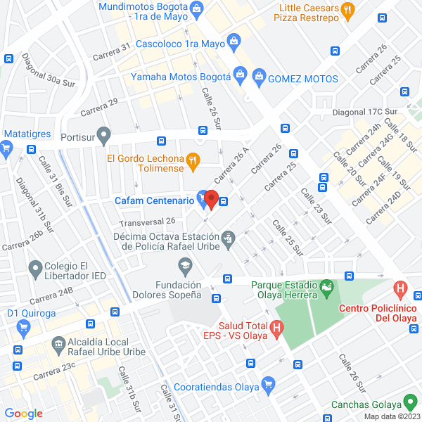 Mapa de Productos Y Partes Ltda.