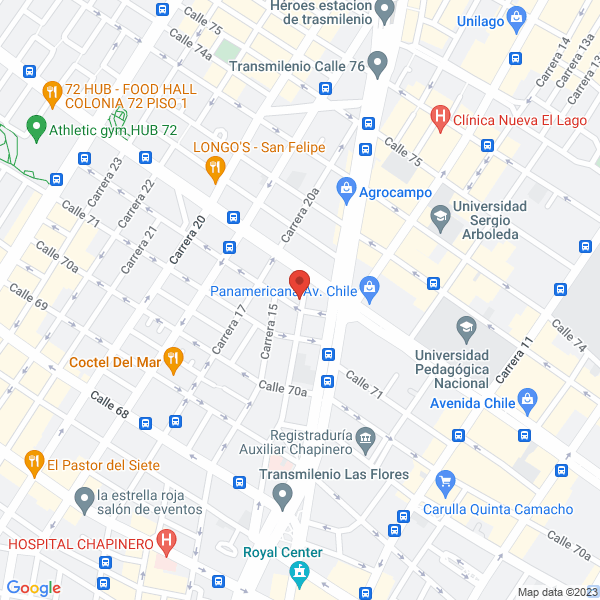 Mapa de Profesionales En Salud Ocupacional S.A.S