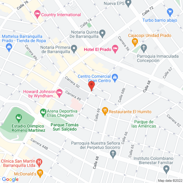 Map of Professional Tienda De Belleza