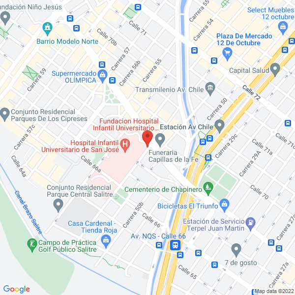Mapa de Programa Madre Canguro Integral Ltda