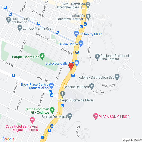 Mapa de Proici Ltda