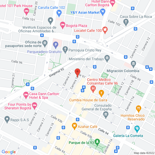 Mapa de Proinsis S.A.S.