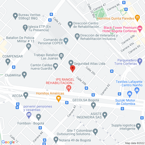 Mapa de Moduldecks S.A.S.