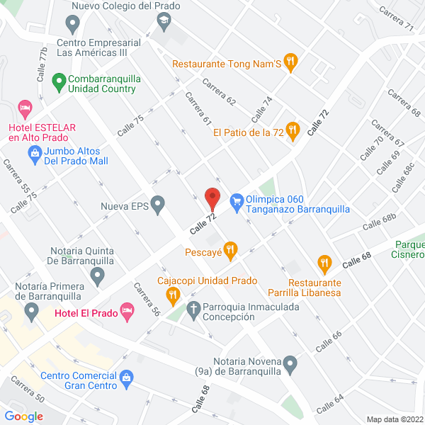 Map of Peluquería Del Prado