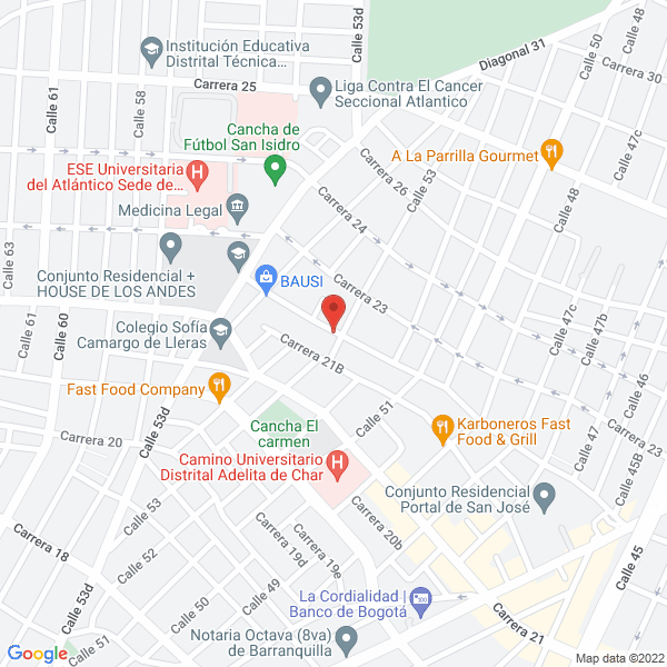 Map of Proquilab Ltda.