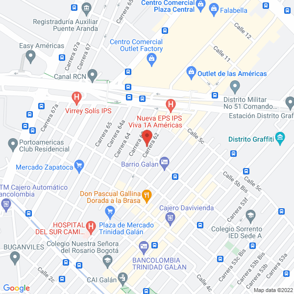 Mapa de Protérmica Ltda.