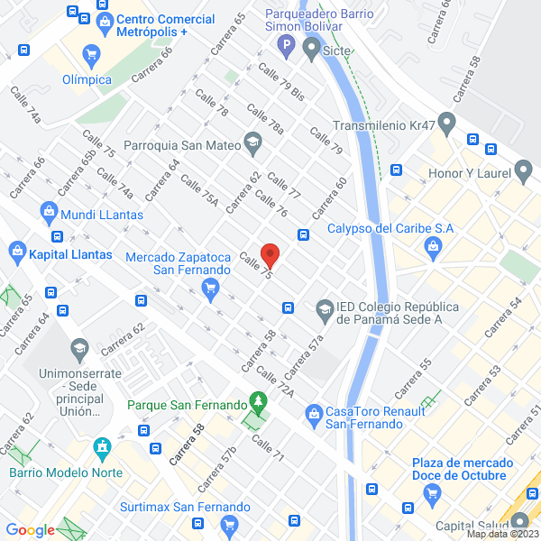 Mapa de Psg Soluciones En Seguridad S.A.S.