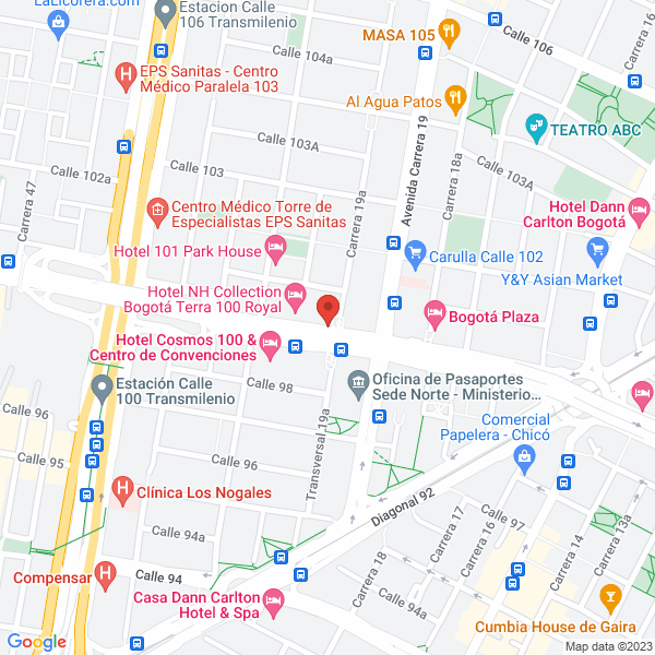 Mapa de Mundipharma S.A.S.
