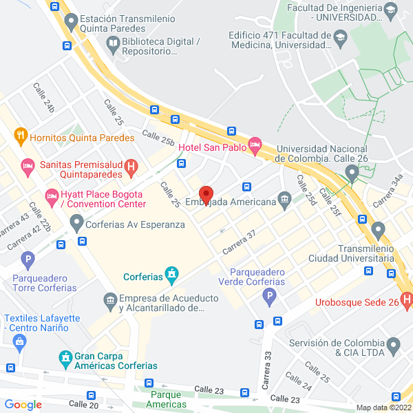 Mapa de R Y M Construcciones