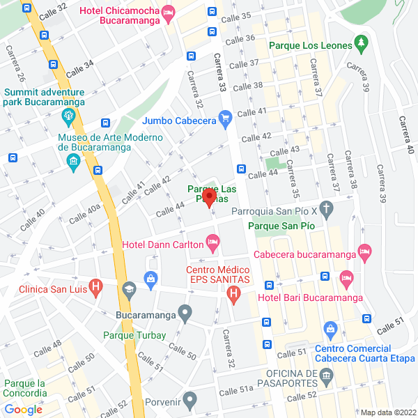 Map of Piñatería Snoopy