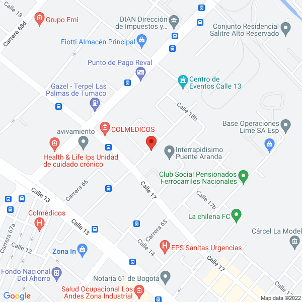 Mapa de Ninasha International S.A.S.
