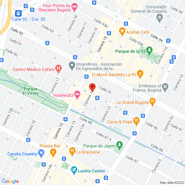 Mapa de Nobu Sushi Teppanyaki