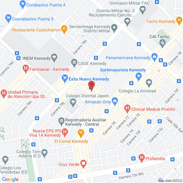 Mapa de Notaria 68