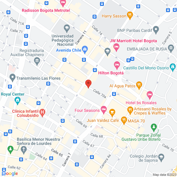 Mapa de Notaría Veintiuna