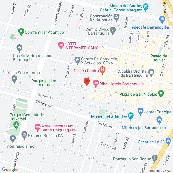 Map of Nueva Distribuidora Electrofrío S.A.S.
