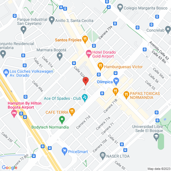 Mapa de Restaurante Bianco Rosso